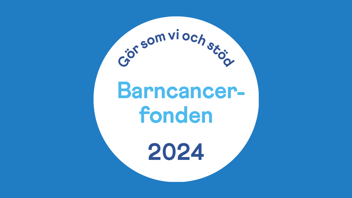 EIE Maskin AB är supporter till Barncancerfonden